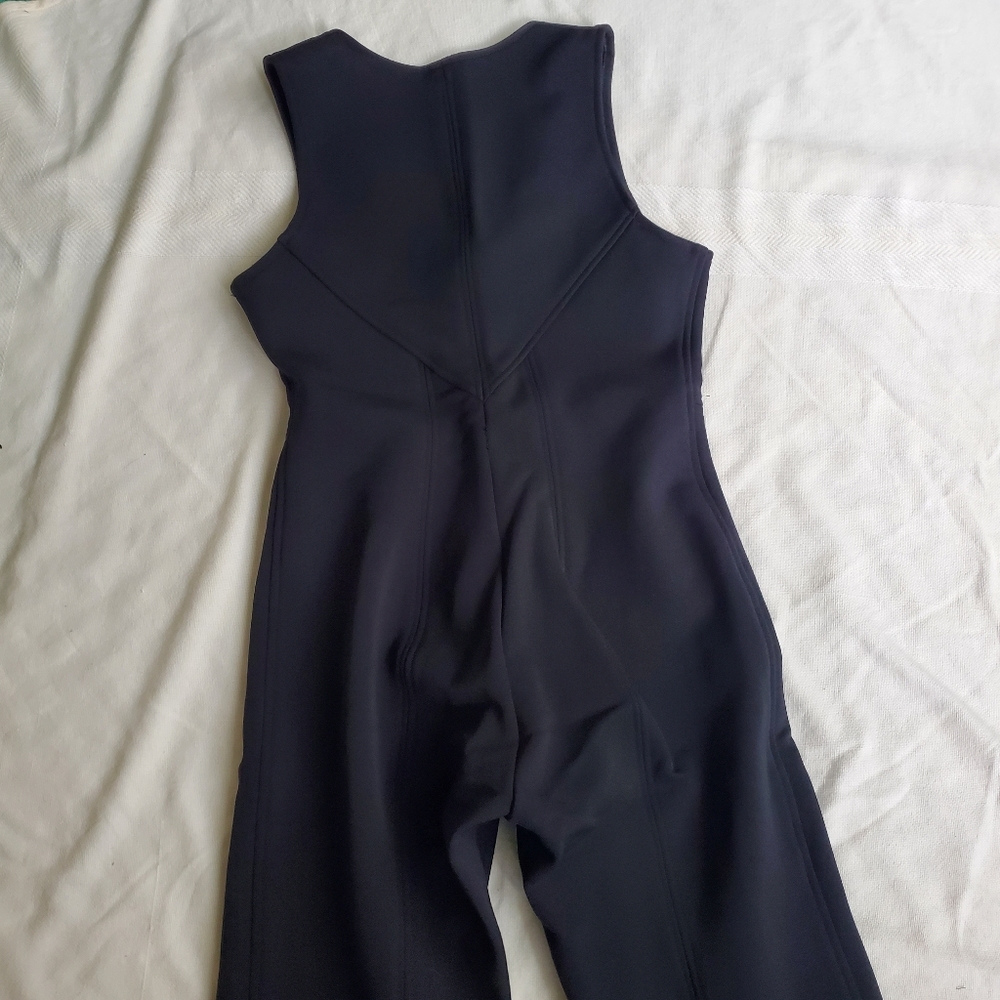 Vintage wool one piece ski pants bibs women's size 8 front & boot zip Austria - Picture 3 of 14